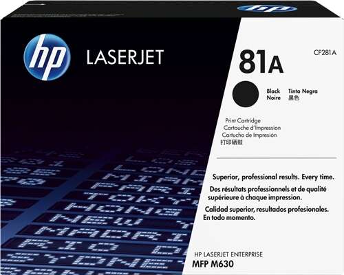 HP CF281A Negro Cartucho de Toner Original - 81A