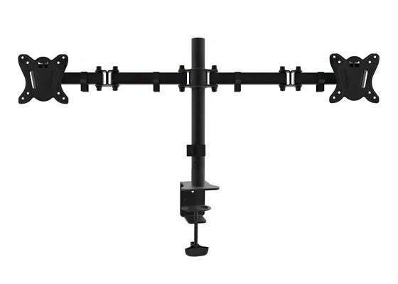 Equip Soporte de Mesa con Brazos Articulados para 2 Monitores 13"-27" - Inclinable y Giratorio - Gestion de Cables - Peso Max 8k