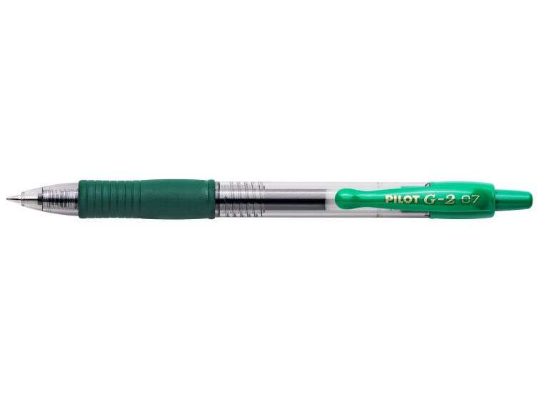 Pilot Boligrafo de Gel G2 Rollerball Retractil - Recargable - Punta de Bola Redonda 0.7mm - Trazo 0.32mm - Grip Ergonomico - Col