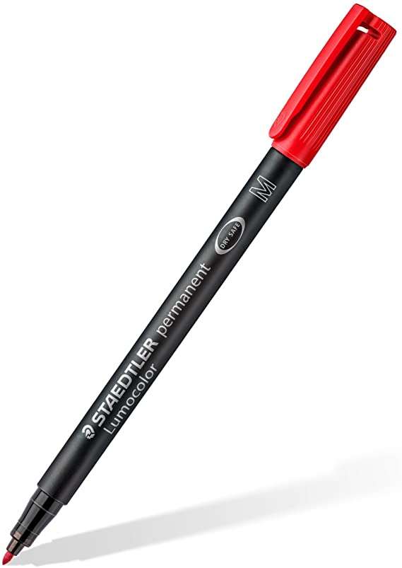 Staedtler Lumocolor 317 Rotulador Permanente - Punta Media Redonda - Trazo 1mm Aprox - Capuchon con Clip - Secado Rapido - Color