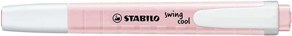 Stabilo Swing Cool Pastel Marcador Fluorescente - Cuerpo Plano - Punta Biselada - Trazo entre 1 y 4mm - Tinta con Base de Agua -