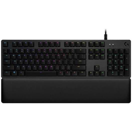 Logitech G513 Teclado Mecanico Gaming USB - Teclas Mecanicas GX Brown - Iluminacion RGB Lightsync - Superficies de Metal - Reposamuñecas de Espuma - Cable de 30cm - Color Negro