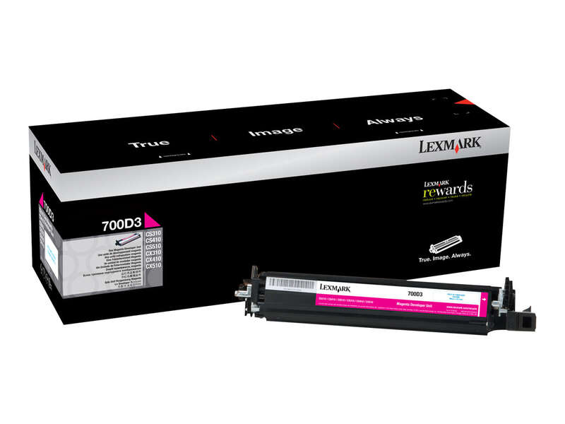 Lexmark CS310/CS410/CS510/CX310/CX410/CX510 Magenta Revelador Original - 70C0D30/700D3