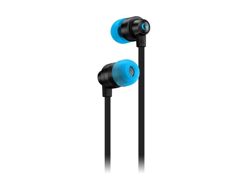 Logitech G333 Auriculares Gaming con Microfono - Adaptador USB-C - Multiplataforma - Altavoces Dinamicos - Jack 3.5mm - Color Negro/Azul