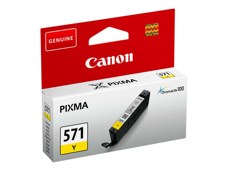 Canon CLI571 Amarillo Cartucho de Tinta Original - 0388C001