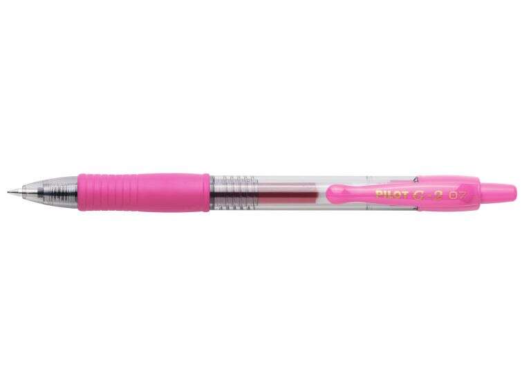 Pilot Boligrafo de Gel G2 Rollerball Retractil - Recargable - Punta de Bola Redonda 0.7mm - Trazo 0.32mm - Grip Ergonomico - Col