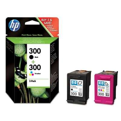 HP 300/901 Negro + Color Pack de 2 Cartuchos de Tinta Originales - CN637EE/SD519AE