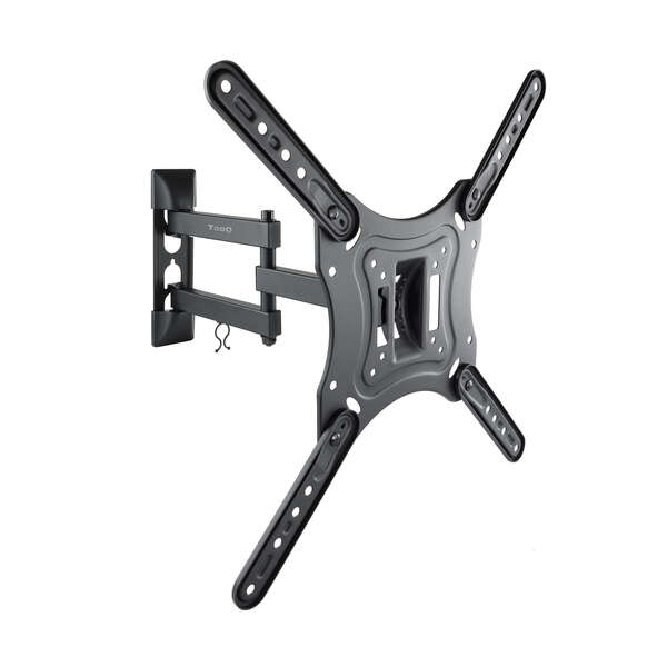 Tooq Soporte de Pared con Brazo Articulado para TV de 23"-55" - Giratorio e Inclinable - Gestion de Cables - Peso Max 30kg - VESA 400x400mm - Color Negro