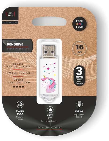 TechOneTech Unicornio Dream Memoria USB 2.0 16GB (Pendrive)