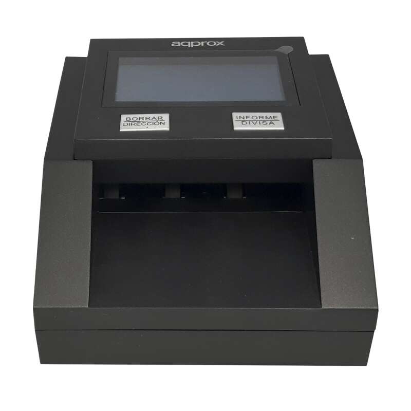 Approx Detector de Billetes Falsos - 7 Sistemas de Verificacion - Deteccion, Recuento por Valor y Tipo - Pantalla LCD