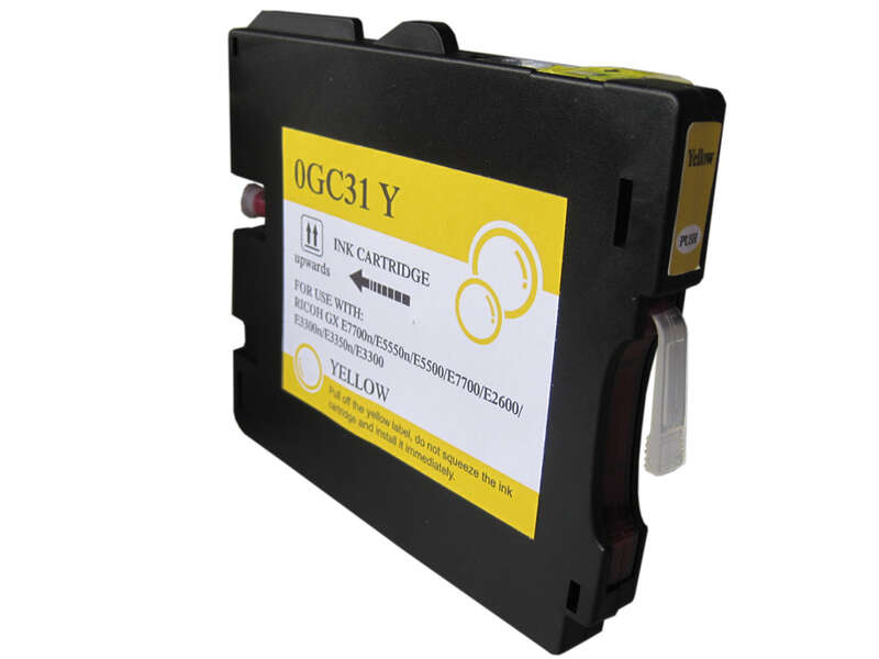 Ricoh GC31Y Amarillo Cartucho de Tinta Pigmentada Generico - Reemplaza 405691/405704