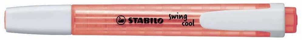 Stabilo Swing Cool Marcador Fluorescente - Cuerpo Plano - Punta Biselada - Trazo entre 1 y 4mm - Tinta con Base de Agua - Antise