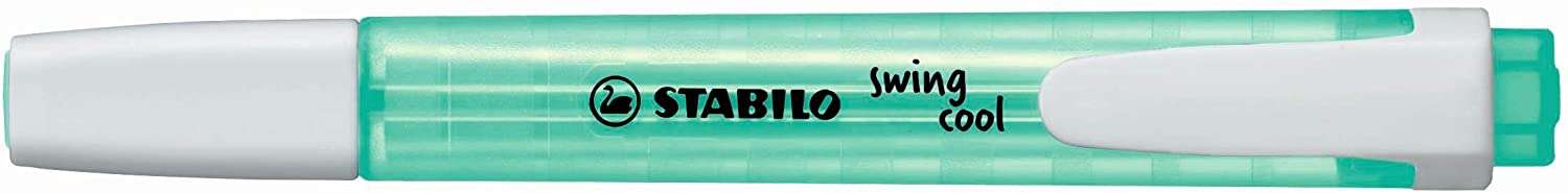 Stabilo Swing Cool Marcador Fluorescente - Cuerpo Plano - Punta Biselada - Trazo entre 1 y 4mm - Tinta con Base de Agua - Antise