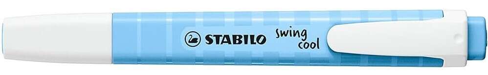 Stabilo Swing Cool Pastel Marcador Fluorescente - Cuerpo Plano - Punta Biselada - Trazo entre 1 y 4mm - Tinta con Base de Agua -