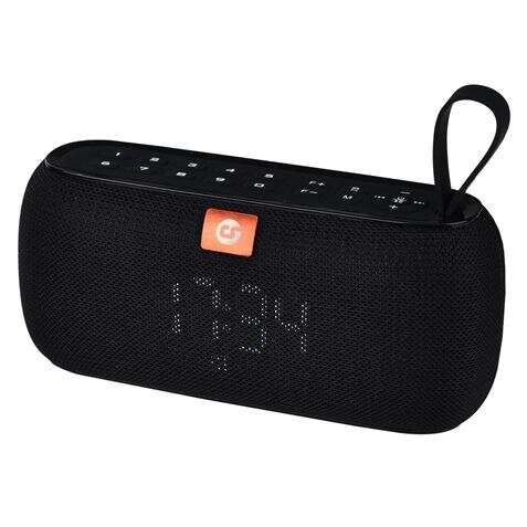 Coolsound Clock Altavoz Bluetooth 10W - Funcion Reloj - Autonomia hasta 4h - USB, MicroSD - Manos Libres - Resistencia al Agua IPX4