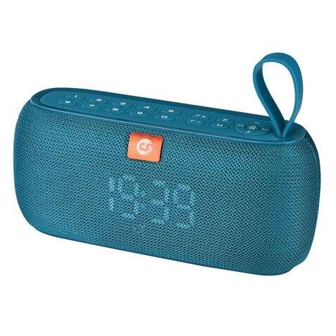 Coolsound Clock Altavoz Bluetooth 10W - Funcion Reloj - Autonomia hasta 4h - USB, MicroSD - Manos Libres - Resistencia al Agua IPX4