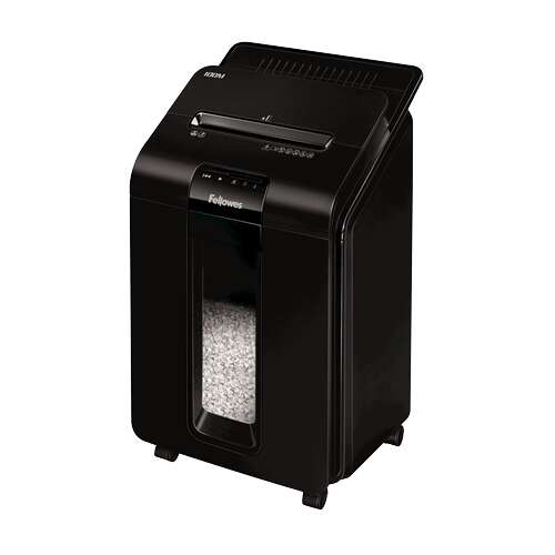 Fellowes AutoMax 100M Destructora de Papel Automatica Minicorte - Alimentacion Automatica 100 Hojas - Ranura Manual 10 Hojas - 23L