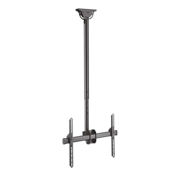 Aisens Soporte de Techo Giratorio - Inclinable - Extensible y Nivelable (TV 37”-70”) - Color Negro