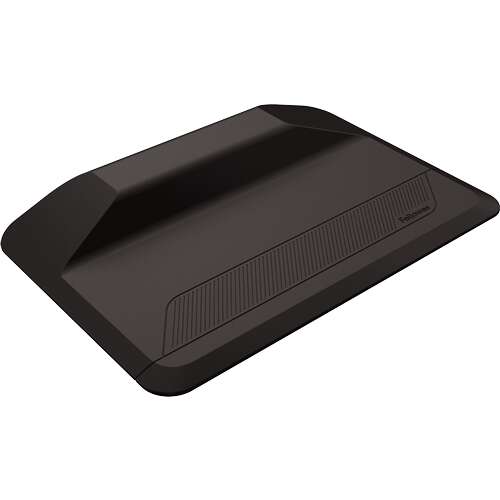 Fellowes ActiveFusion Alfombra Antifatiga - Peldaño para Multiples Posiciones de Pie - Bordes Biselados - Diseño Ergonomico - Color Negro