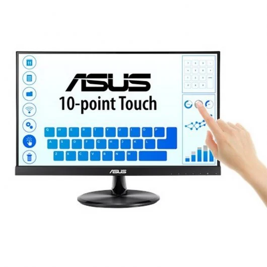 Asus Monitor Tactil 21.5" LED IPS FulHD 1080p - Capacidad Tactil 10 Puntos - Respuesta 5ms - Altavoces Incorporados - Angulo de Vision 178º - 16:9 - USB, HDMI, VGA - VESA 100x100mm