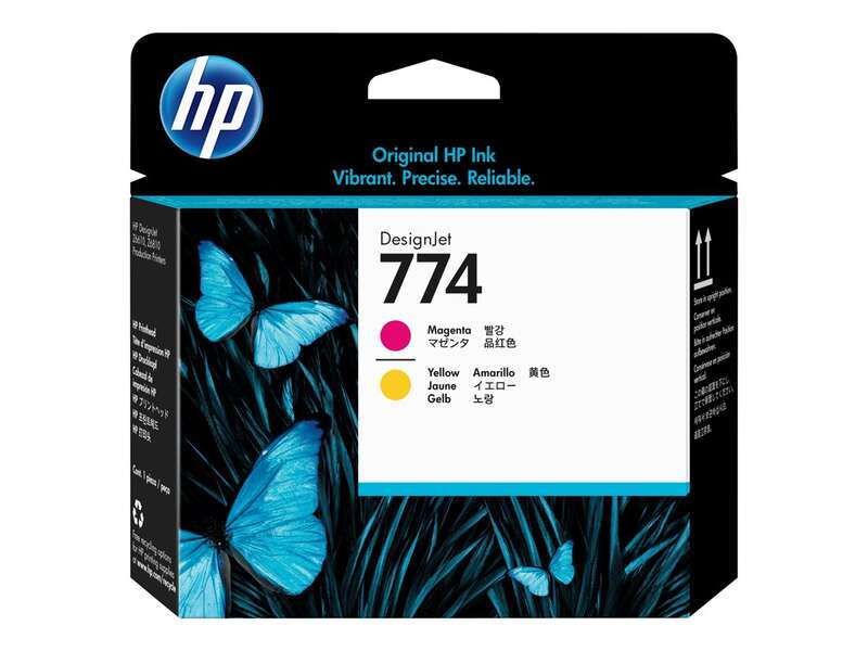 HP 774 Cabezal de Impresion Original - Magenta, Amarillo - P2V99A