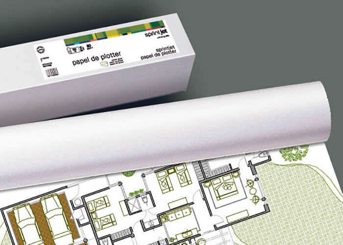 Fabrisa Plus Bobina de Papel para Plotter 80gr - Medidas 914mm x 50m