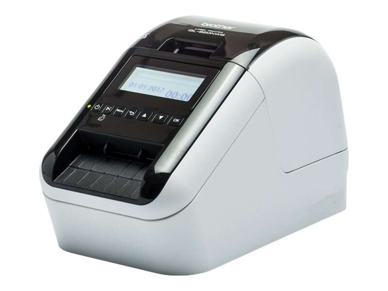 Brother QL820NWBC Impresora Profesional Termica de Etiquetas WiFi - Bluetooth MFI - Impresion Negro/Rojo - Pantalla LCD