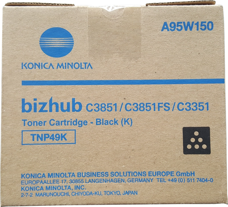 Konica Minolta TNP49 Negro Cartucho de Toner Original - TNP49K/A95W150