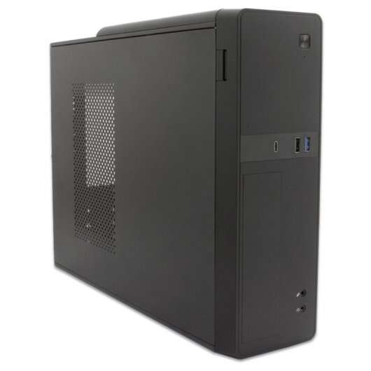 CoolBox T310 Slim Caja Torre Micro ATX, Mini ITX - Tamaño HDD 2.5", 3.5" - USB-2.0, USB 3.0, USB-C - Fuente de Alimentacion 500W