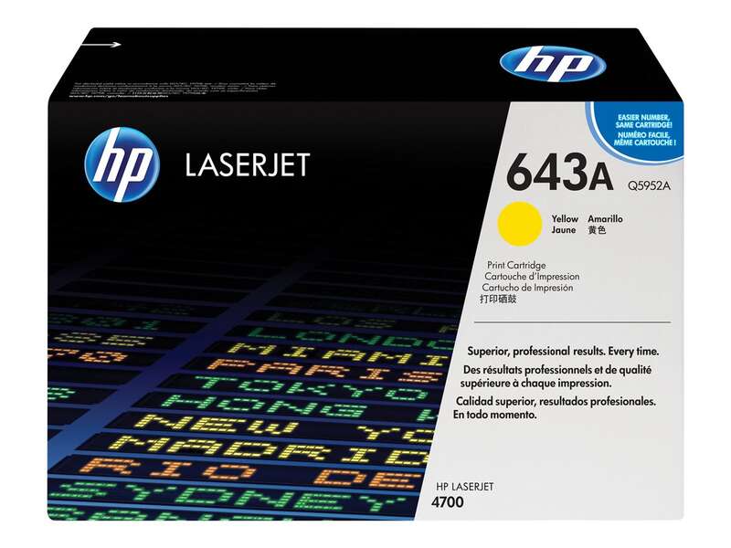 HP Q5952A Amarillo Cartucho de Toner Original - 643A