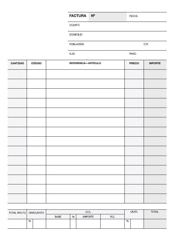 Apli Talonario Factura 1/4 Duplicado Natural - Numeracion Secuencial - Papel Autocopiativo - 63 Hojas - Color Natural