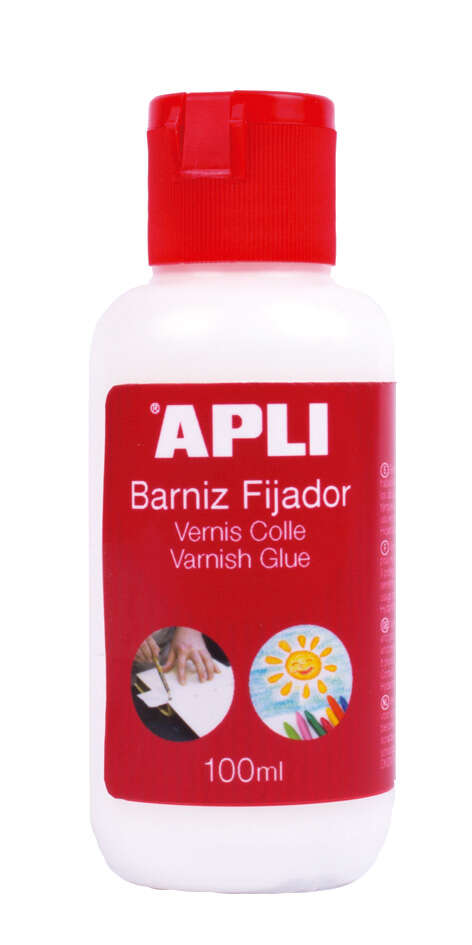 Apli Barniz Adhesivo Brillante 80ml - Proteccion Duradera - Secado Rapido - Facil Aplicacion - Transparente