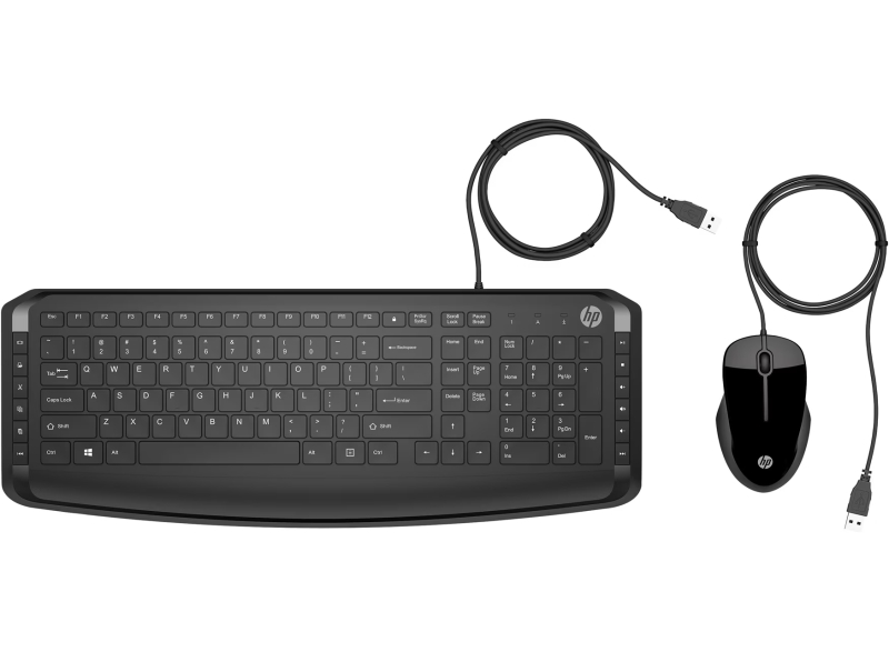 Pavilion 200 Wired Keyboard and Mouse Set - QWERTY