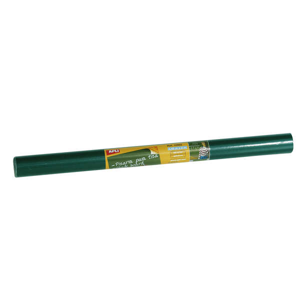 Apli Rollo de Pizarra Verde Adhesivo Reposicionable - Tamaño 0.45x2m - Grosor 210m - Se Corta Facilmente - Apta para Superficies Lisas y Solidas - Facil de Limpiar - Color Verde