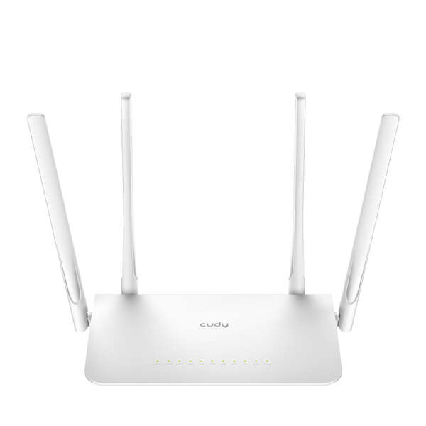 Cudy WR1300 Smart Router WiFi AC1200 Doble Banda - 1x Puerto Wan 1000/100/10 Mbps y 4x Puertos Lan 1000/100/10 Mbps - 4 Antenas Externas