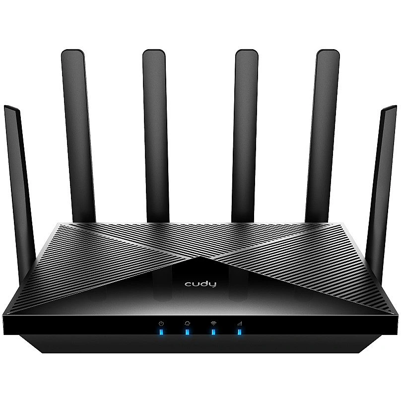 Cudy LT18 Router WiFi 6 AX1800 4G LTE Doble Banda - 1x Puerto Wan 10/100/1000Mbps y 3x Puertos Lan 10/100/1000Mbps - 6 Antenas Externas