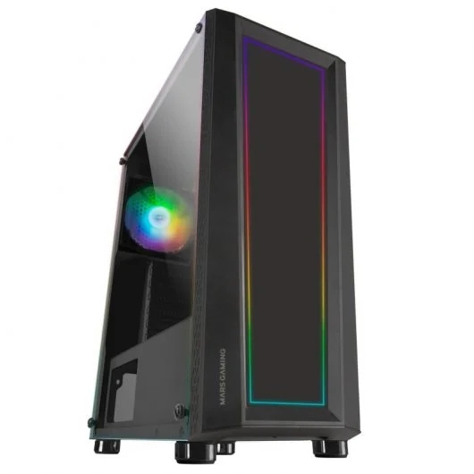 Mars Gaming MC-ART Caja Semitorre ATX, Micro ATX, Mini-ITX - Frontal y Lateral Cristal Templado en los que podras Crear tus Dise