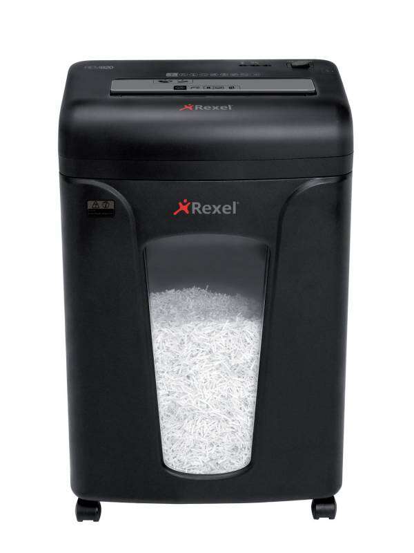 Rexel Mercury Destructora Microcorte - Antiatasco - Hasta 8 Hojas - Destruye Grapas, Clips y Cds - Capacidad Papelera 21L, 220 Hojas A4