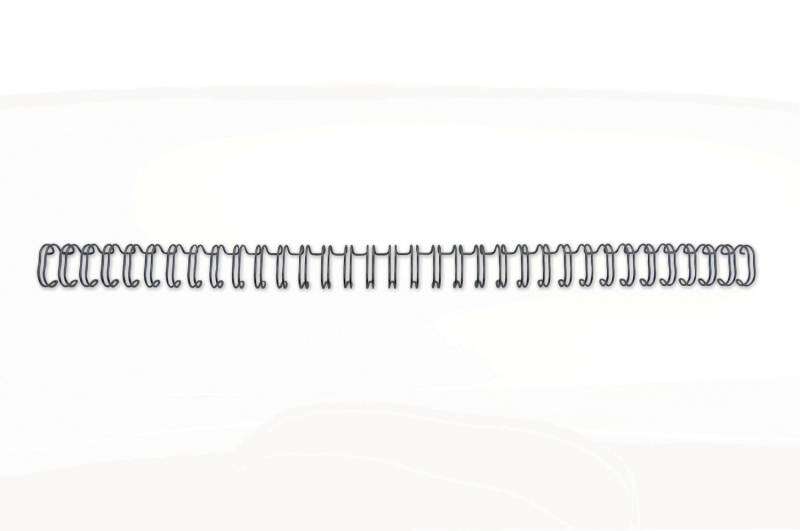 GBC Wirebind Pack de 100 Alambres de Encuadernacion 6mm para Paso 3:1 Redondo o Cuadrado - Formato A4 - Para 34 Orificios - Encu