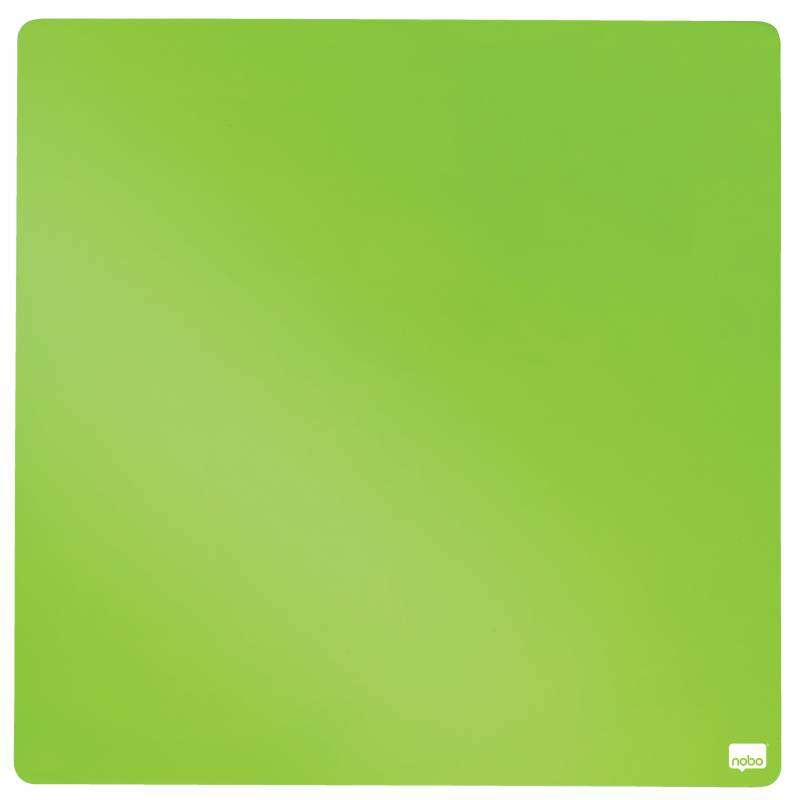 Nobo Tile Mini Pizarra Magnetica 360x360mm - sin Marco - Almohadillas Adhesivas e Imanes - Diseño Creativo y Colorido - Color Ve