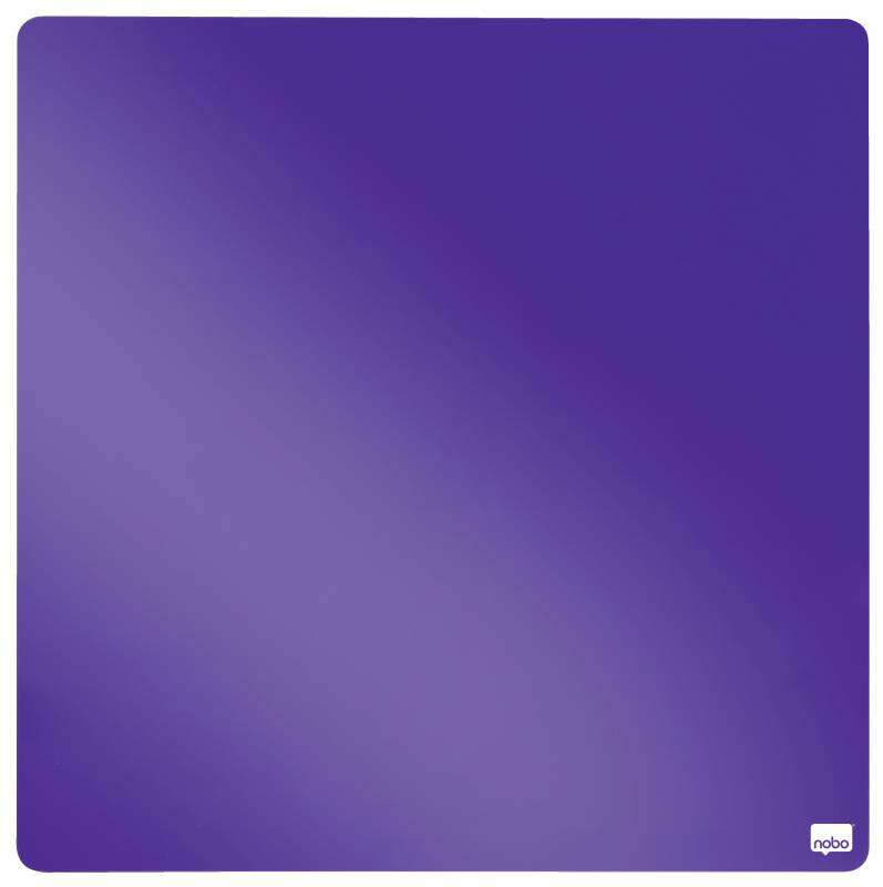 Nobo Tile Mini Pizarra Magnetica 360x360mm - sin Marco - Almohadillas Adhesivas e Imanes - Diseño Creativo y Colorido - Color Vi