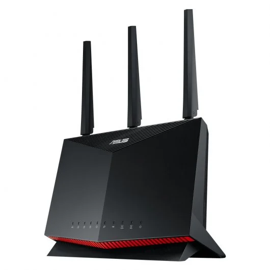 Asus RT-AX86S Router Gaming AX5700 WiFi 6 AiMesh Dual Band - Velocidad Combinada de unos 5700Mbps - 4x RJ45 LAN, 1x RJ45 WAN, 1x USB 2.0, 1x USB 3.2 - 3 Antenas Externas