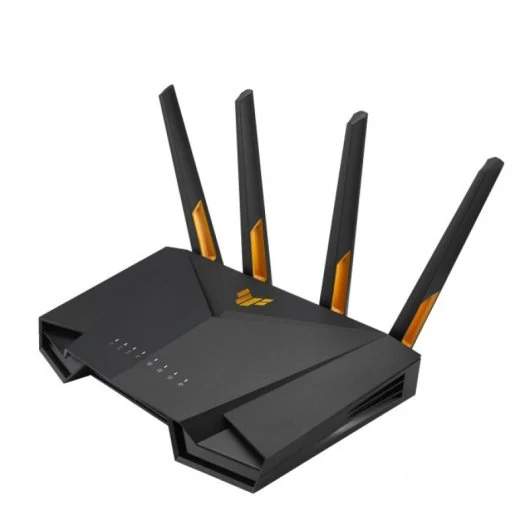 Asus Tuf AX3000 V2 Router Gaming WiFi 6 Dual Band - Velocidad hasta 2400Mbps - 4x RJ45 LAN, 1x RJ45 WAN, 1x USB 3.2 - 4 Antenas Externas