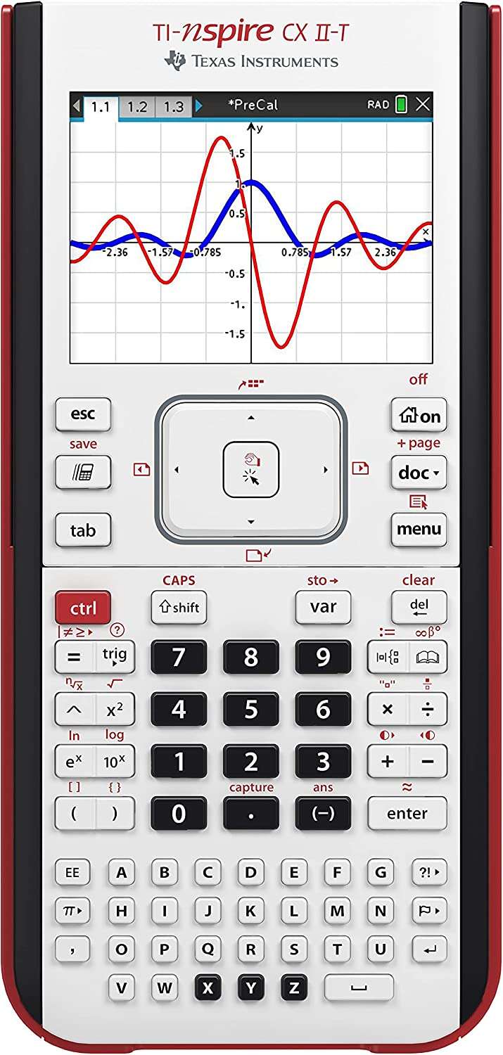 Texas Instruments TI-Nspire CX II-T Calculadora Gráfica Digital a Color Blanco, E/D/I/NL/P/F