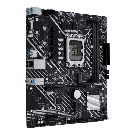 Asus Prime H610M-E D4 CSM Placa Base Intel1700 2x DDR4 - HDMI, M.2, PCIe3.0, 4x Sata III, USB 3.2, MicroATX