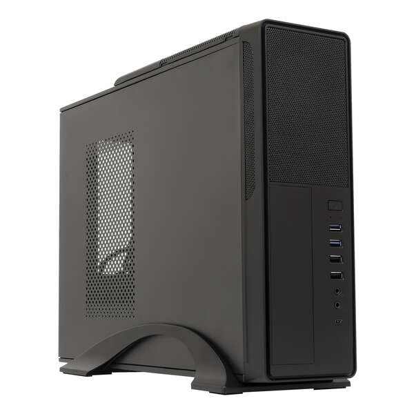 Unykach UK2010SE Caja Torre MicroATX - Fuente de Alimentacion 450W Incluida - Tamaño Disco Soportado 3.5", 2.5" - USB-A 3.2, USB-C 3.2 y Audio