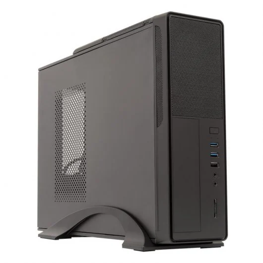 Unykach UK2010 Caja Torre ITX, MicroATX - Fuente de Alimentacion 450W Incluida - Tamaño Disco Soportado 3.5", 2.5" - USB-A 3.0/2.0 y Audio