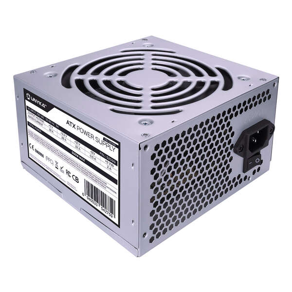 Unykach ATX 500W Fuente de Alimentacion 500W ATX - Ventilador 120mm