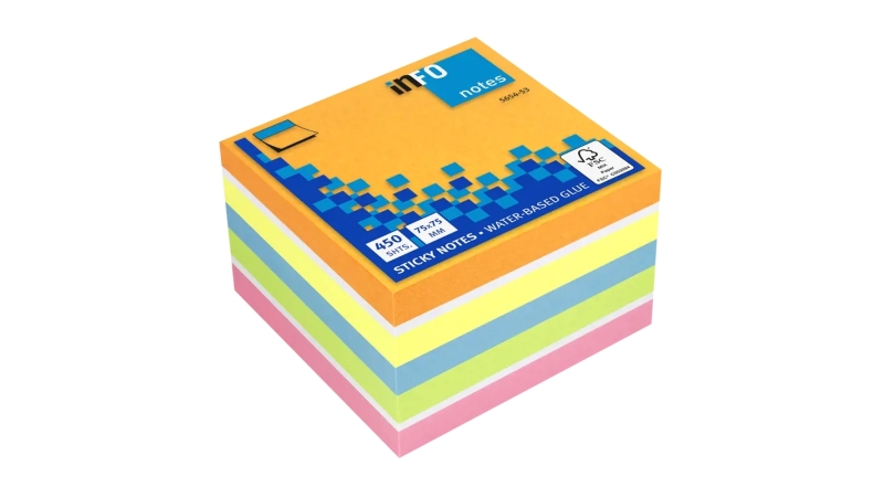 Loja - Detalhe Produto - Global Notes inFO Cube of 450 Adhesive Notes ...