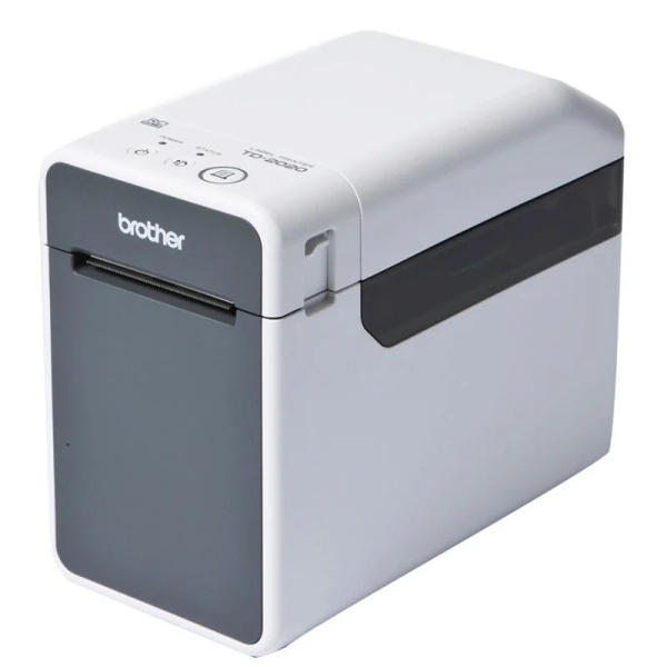 Brother TD2020A Impresora Termica de Etiquetas USB - Resolucion 203ppp - Velocidad 152,4mms - Color Blanco/Gris